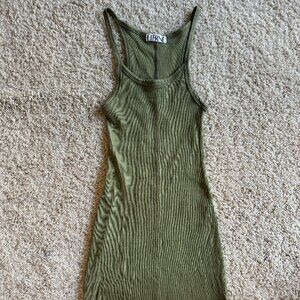 Eterne Tank Mini Dress Olive
